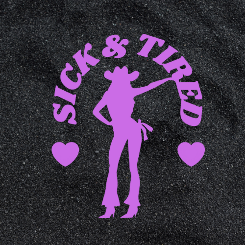 SICK & TIRED Feelings Cutoff T-Shirt